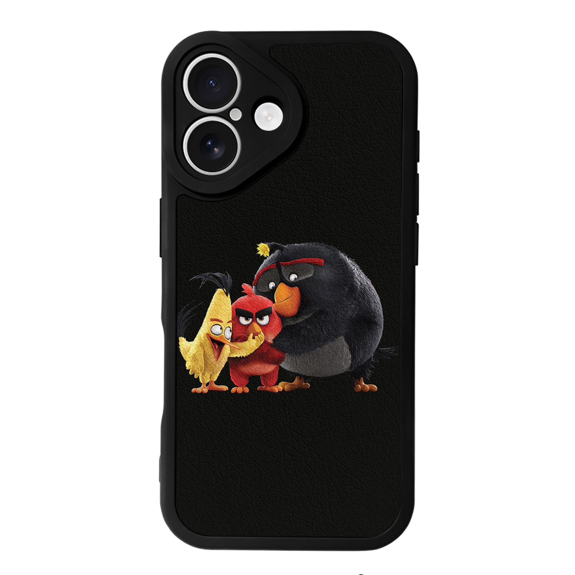 （画像用） Angry Birds アングリーバード 【iPhone 16シリーズ対応】シリコンスマホケース（レザー調） 材質：シリコン